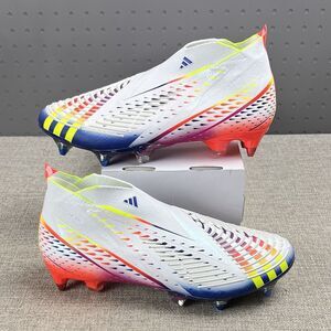 Adidas PREDATOR EDGE + SG Soccer AL RIHLA PACK WHITE Cleats GW1035 Mens Size 9